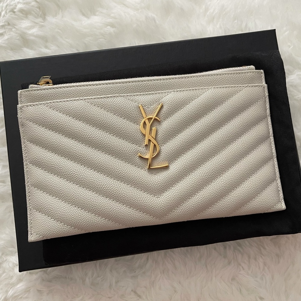 SAINT LAURENT (YSL) MONOGRAM BILL POUCH